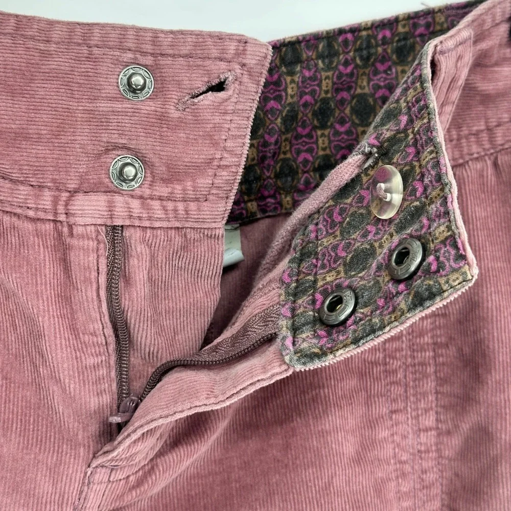 Athleta‎ fine whale Corduroy Mauve wherever Skirt Size 4 Pink Dusty Rose Pocket
